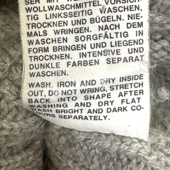 Rene Lezard Sweater Womens Small Button Front Merino Silk Cashmere Made Italy - Picture 8 of 8